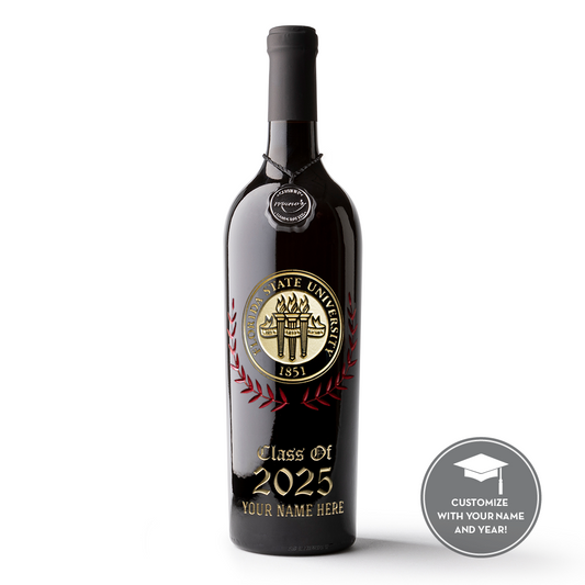 Florida State University FSU Custom Alumni Etched Wine