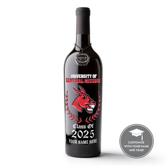 UCM Custom Alumni Etched Wine